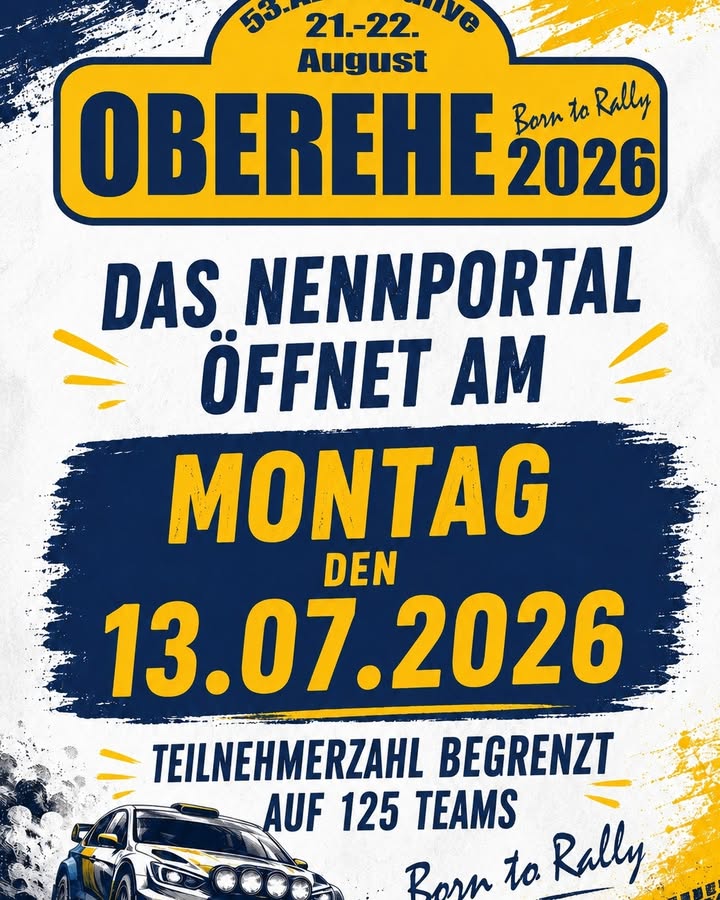 Endlich ist es soweit. 
Morgen öffnet das Nennportal zu unse...